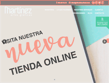 Tablet Screenshot of graficasmartinez.com